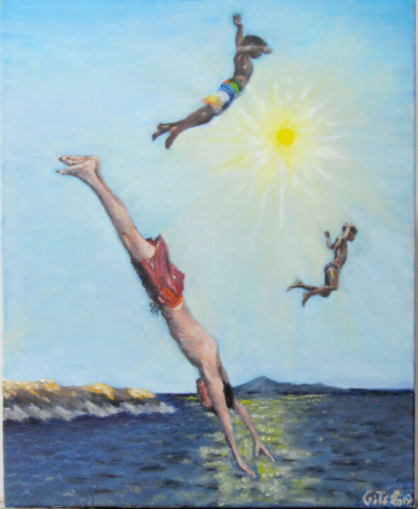 Dive dive dive Картина, 19,7x15,8 in