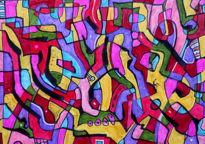 Lost in graphic art - 3 图画, 3.2x3.9 in