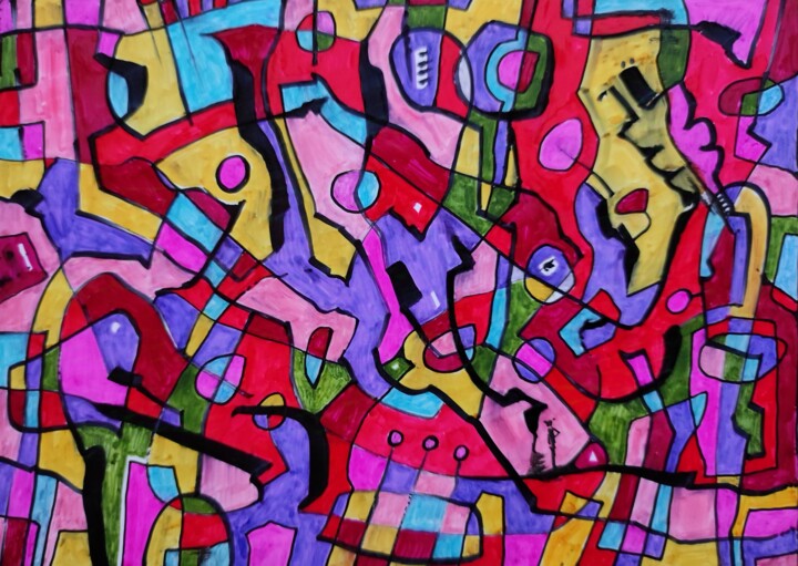 Lost in graphic art - 6 图画, 3.2x3.9 in