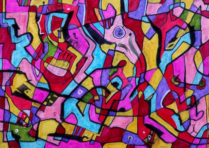 Lost in graphic art - 7 图画, 3.2x3.9 in