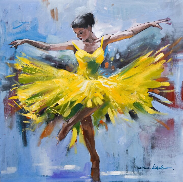 ballet dancer4 绘画, 20.1x20.1 in