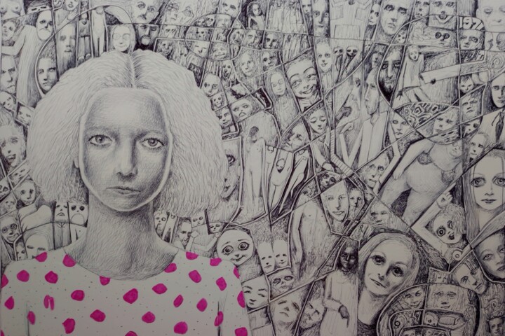 Tekening,  11,8x15,8 in 