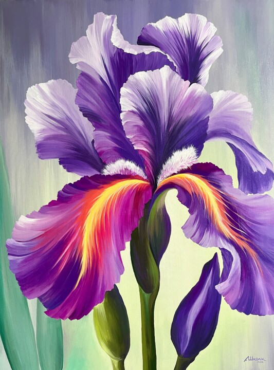 Love to Iris! Schilderij, 31,5x23,6 in