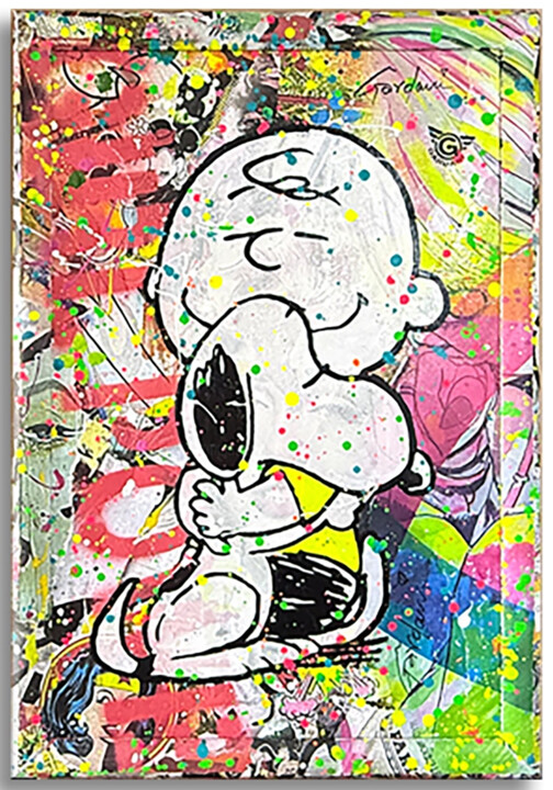 Snoopy True Friends Pintura, 34,5x24 in