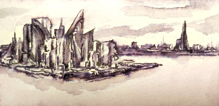 绘画,  3.2x3.9 in 