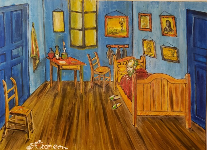 The last night for Van Gogh, 绘画, 17.9x24 in
