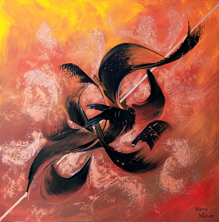 DELIGHTS OF THE NIGHT 绘画, 27.6x27.6 in