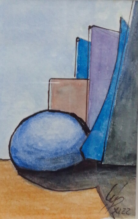 Urbane Leere II 绘画, 4.5x3 in