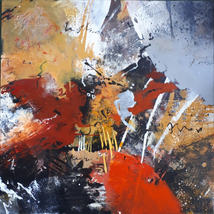 H 2_IMPACT 绘画, 47.2x47.2 in
