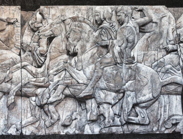 ALLEGORY IV 绘画, 44.1x57.5 in