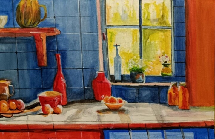 Летним утром 绘画, 15.8x23.6 in