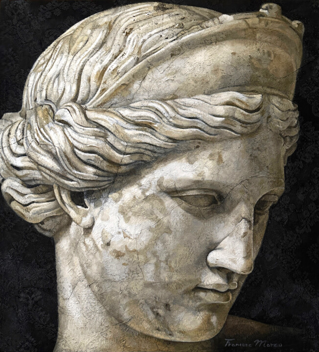 Peinture intitulée "ALLEGORY XXVI Study" par Francesc Marco, Œuvre d'art originale, Huile Monté sur Panneau de bois