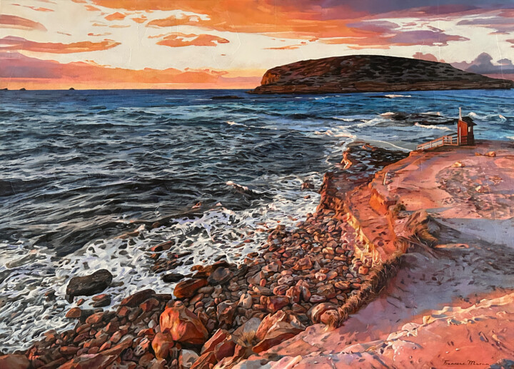 Peinture intitulée "MEMORIES OF THE MED…" par Francesc Marco, Œuvre d'art originale, Acrylique Monté sur Panneau de bois