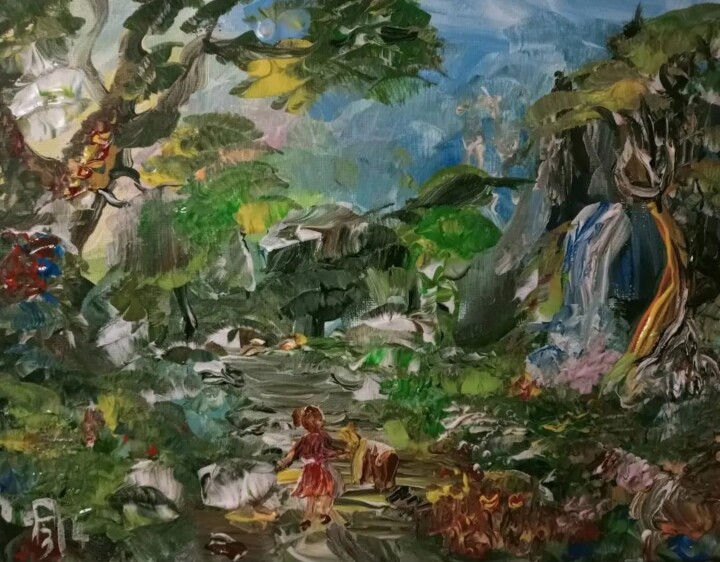 Peinture intitulée "La magie de la natu…" par Audran, Œuvre d'art originale, Acrylique