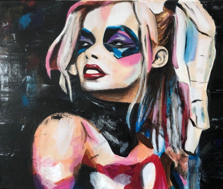 Harley Quinn colorama 绘画, 15x18.1 in