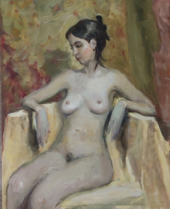 Lisa's a crazy girl. Went to Serbia 绘画, 19.7x15.8 in