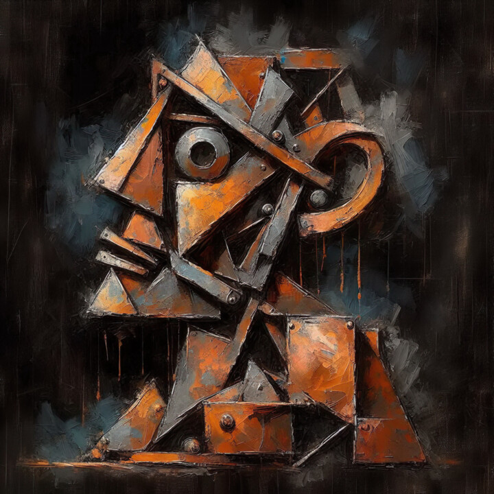 Sculpture Abstraite en Métal 数字艺术
