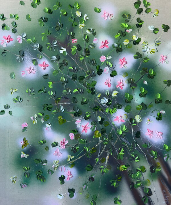 绘画 标题为“Rose Bush” 由Anastassia Skopp, 原创艺术品, 丙烯