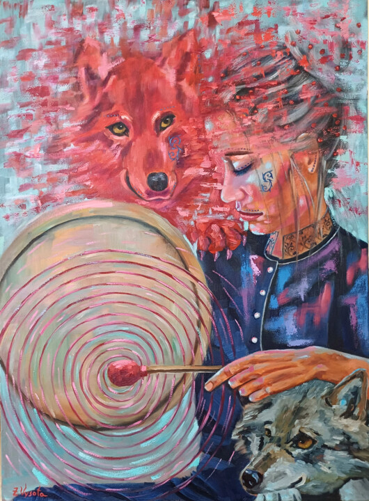I Bring You My Love. 绘画, 28.7x21.3 in