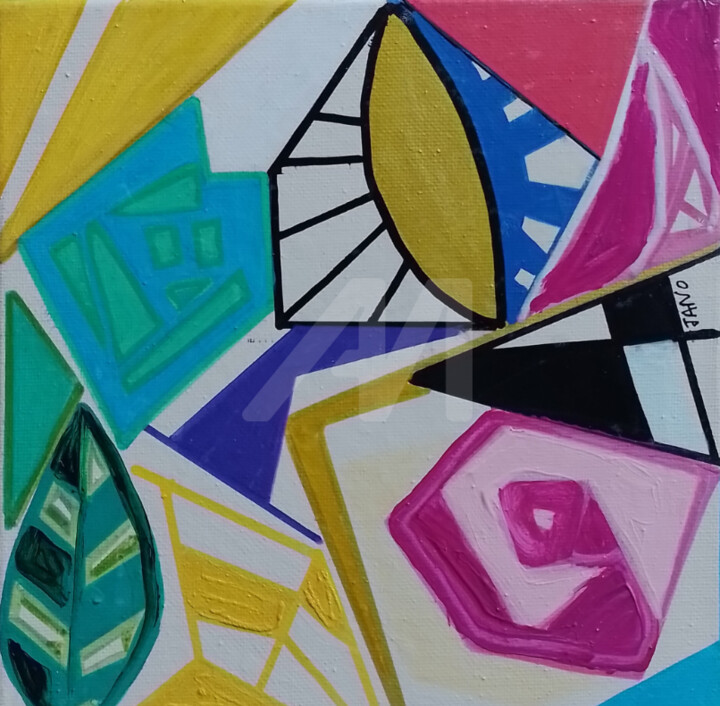 绘画,  7.9x7.9 in 