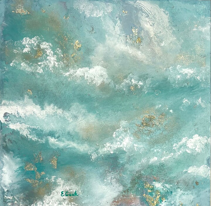 Painting titled "Intimate Skies" by Elisa Cook Benbassat Bassat, Original Artwork, Acrylic