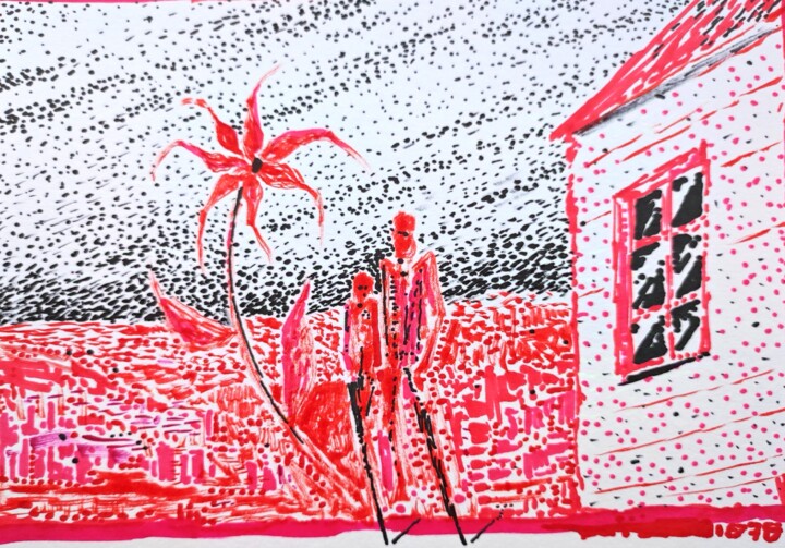 1878 Revolution 그림, 5.9x8.3 in