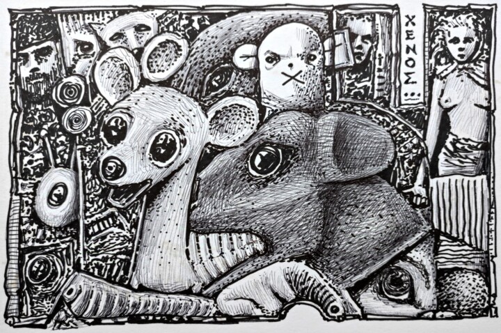 图画,  5.9x8.3 in 