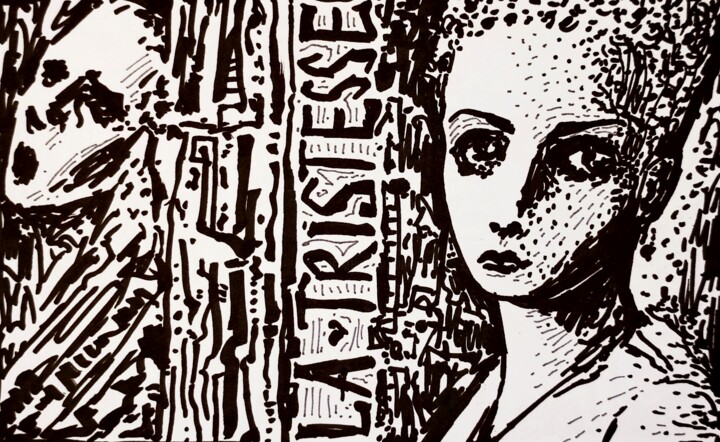 La Tristesse Resim, 5,9x8,3 in