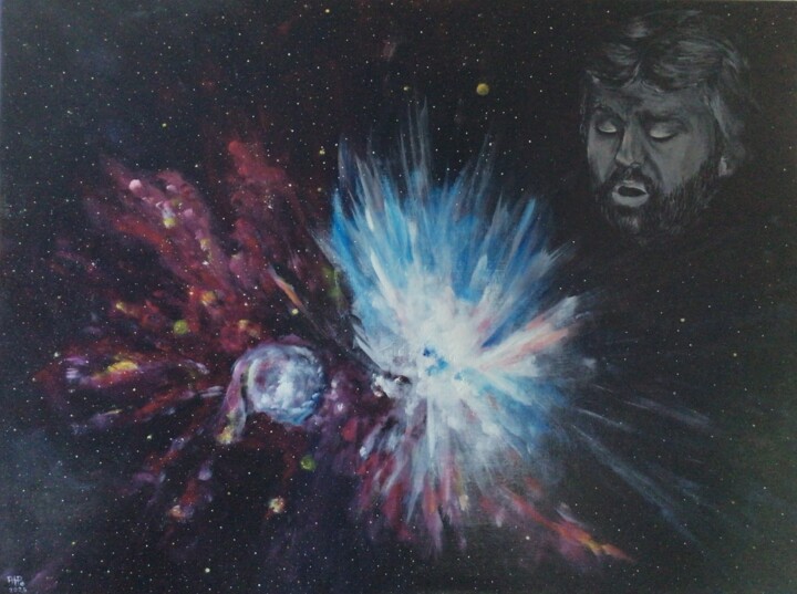 Voix sacrée, Voie lactée 绘画, 38.2x51.2 in