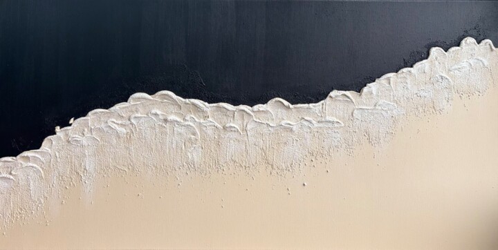 Malerei mit dem Titel "SAND" von Antje Jahn, Original-Kunstwerk, Acryl Auf Keilrahmen aus Holz montiert