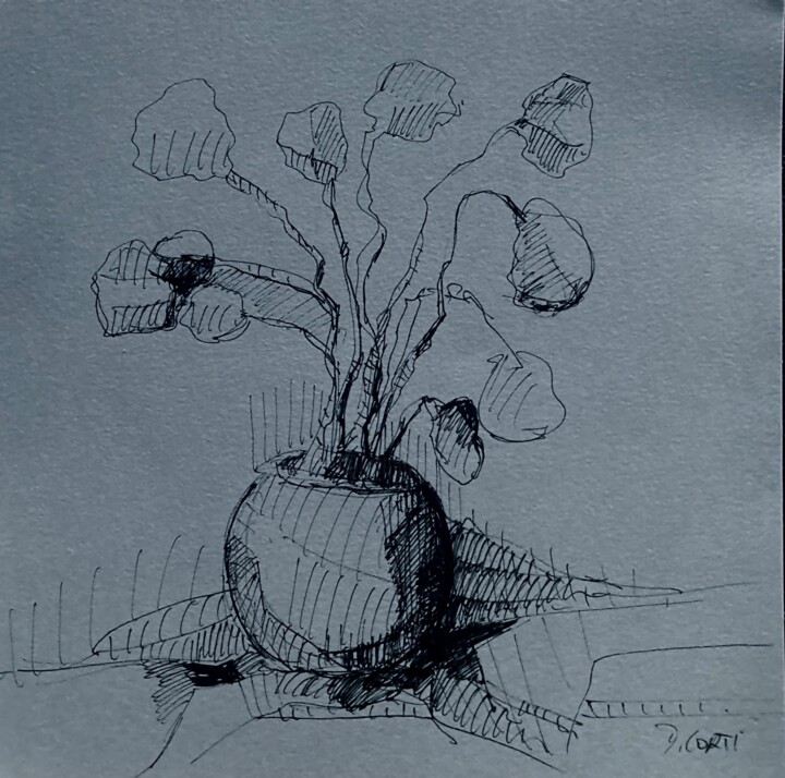 LE BOUQUET EN DÉCEMBRE 图画, 65.4x65.4 in