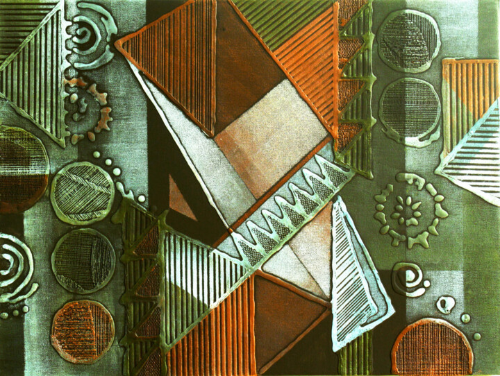 DYNAMIC EQUILIBRUM 绘画, 17.7x23.6 in