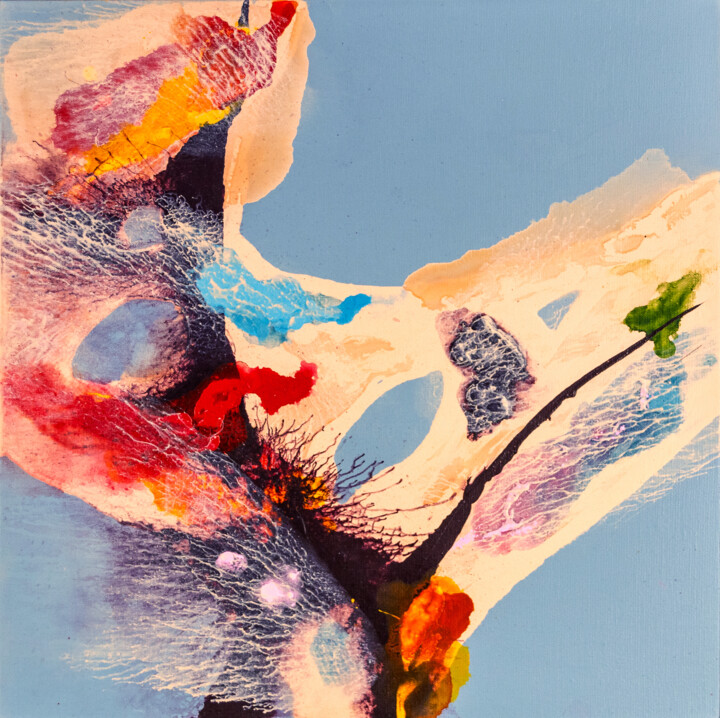 Peinture intitulée "Euphoria of Disarray" par Weronika Dylag, Œuvre d'art originale, Acrylique Monté sur Châssis en bois