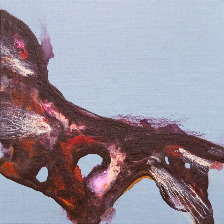 Peinture intitulée "Bones" par Weronika Dylag, Œuvre d'art originale, Acrylique Monté sur Châssis en bois