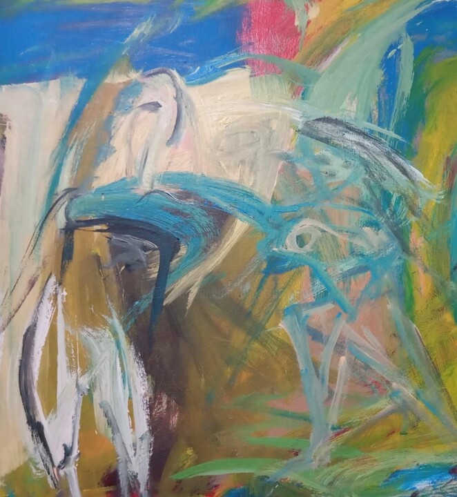 Man and Woman 绘画, 19.7x13.8 in