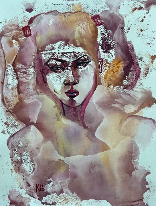 Free soul in dreams 绘画, 12x9 in