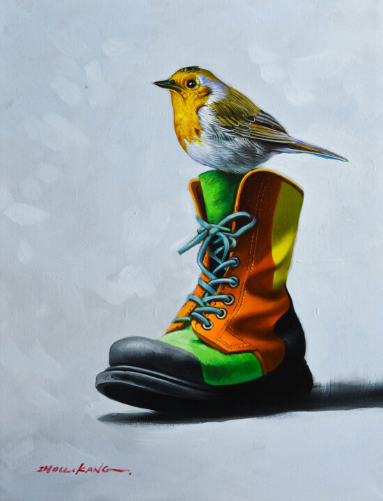 Bird 9 绘画, 20x16 in