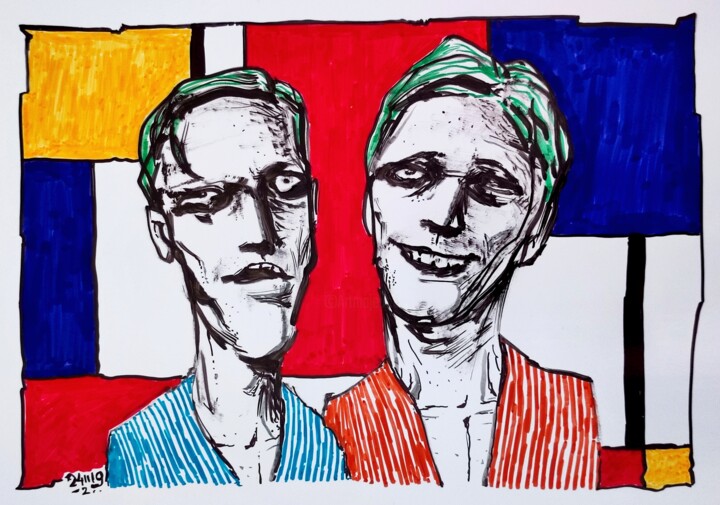 You think his mother is proud of him? 图画, 8.3x11.8 in