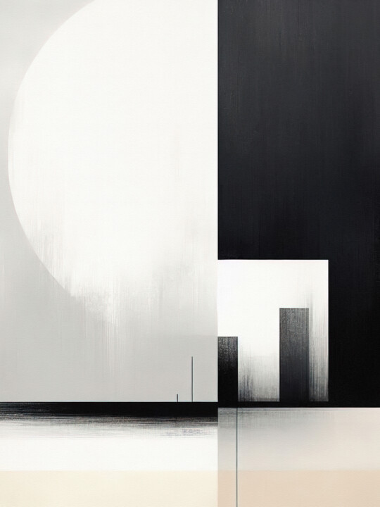 Digital Arts titled "Abstract Architectu…" by Miguel Bruzual, Original Artwork, Digital Painting