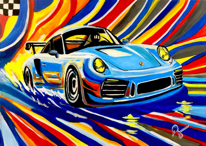 Vitesse Chromatique 绘画, 19.7x27.6 in
