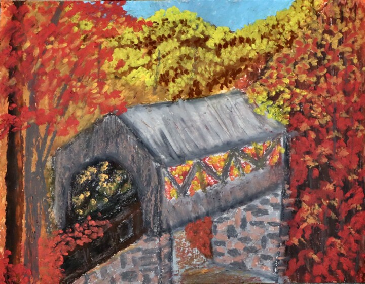 Bridge Painting, 12x16 in