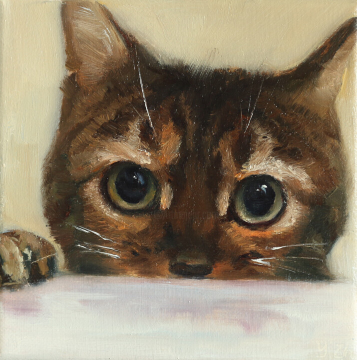 Peekaboo VIII 绘画, 5.9x5.9 in