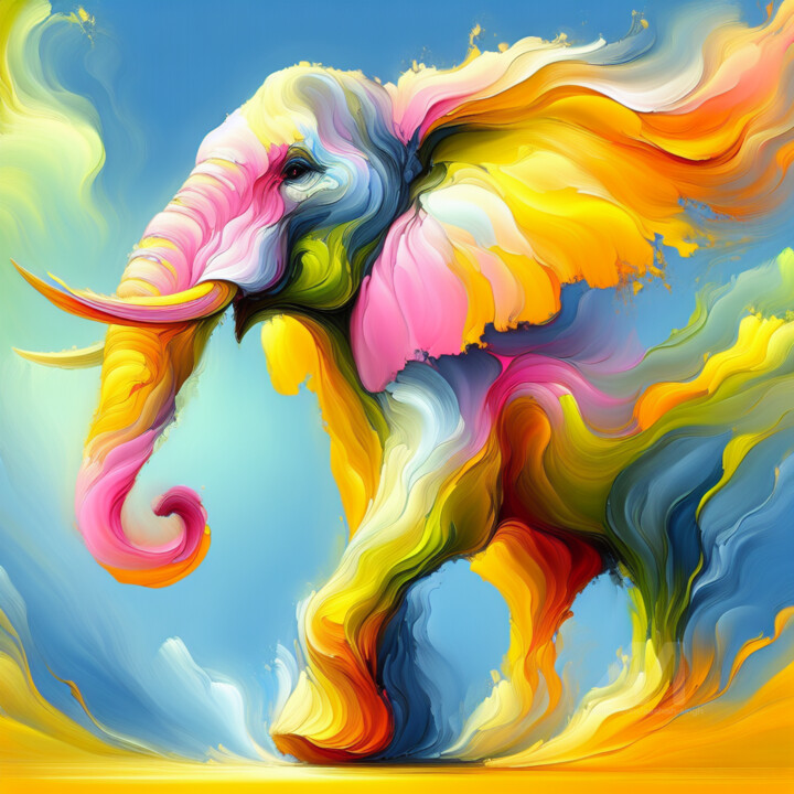 Elephant of Joy 数字艺术