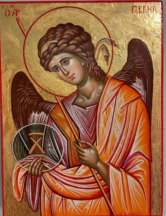 Αρχάγγελος Γαβριήλ Painting, 13x9.8 in