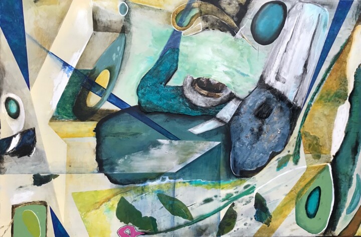 INCIDENT DE LABORATOIRE 绘画, 24x35.8 in