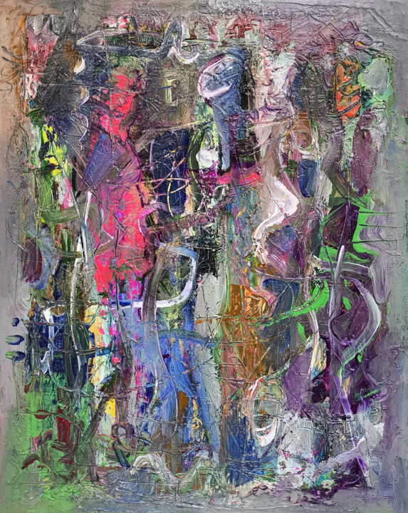 Rain of Colors 绘画, 11.8x9.5 in