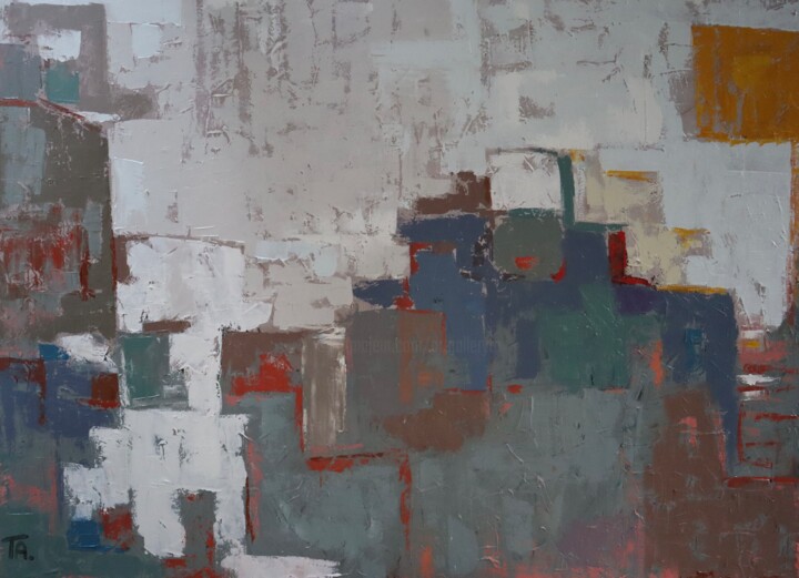 Painting titled "Tranquillity" by Ta Byrne, Original Artwork, Oil