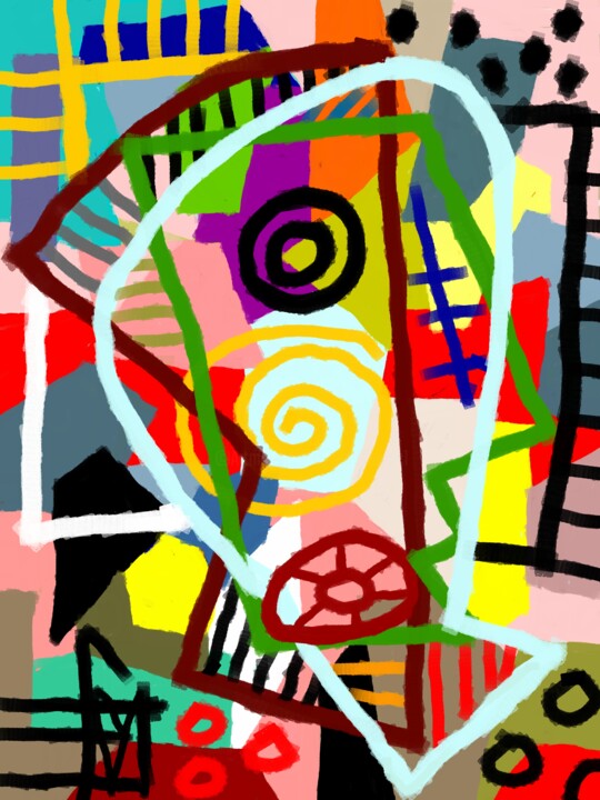 Digital Arts με τίτλο "marchand de tapis" από Franck Vidal, Αυθεντικά έργα τέχνης, Ψηφιακή ζωγραφική