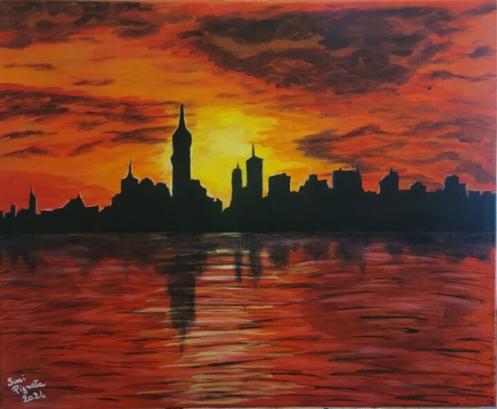 "Il respiro della ci…" başlıklı Tablo Susi Pignata tarafından, Orijinal sanat, Akrilik