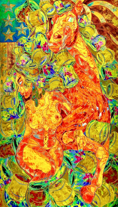 Resonance Textielkunst, 56,5x33 in
